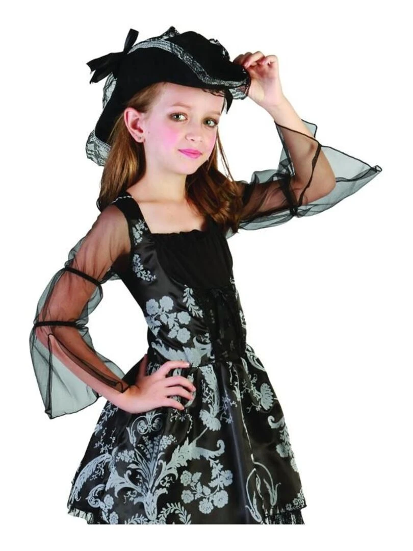 Déguisement Pirate Lady enfant Noir Noir