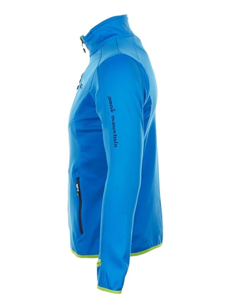Blouson polar shell homme CLIMATE   PEAK MOUNTAIN   Bleu