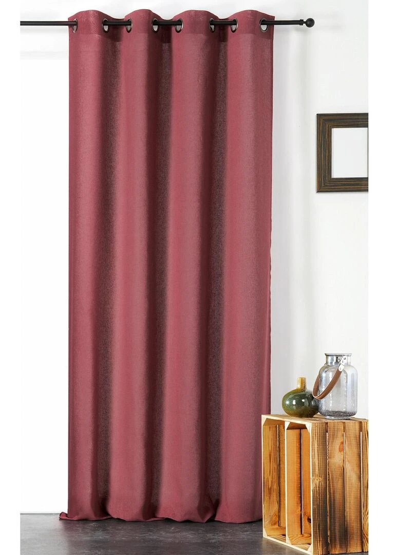 Voilage uni Melisse Bordeaux