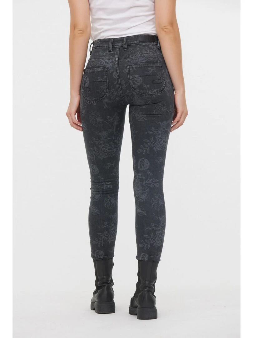 Lee Cooper   Jean coton slim push up JAMIA   Gris