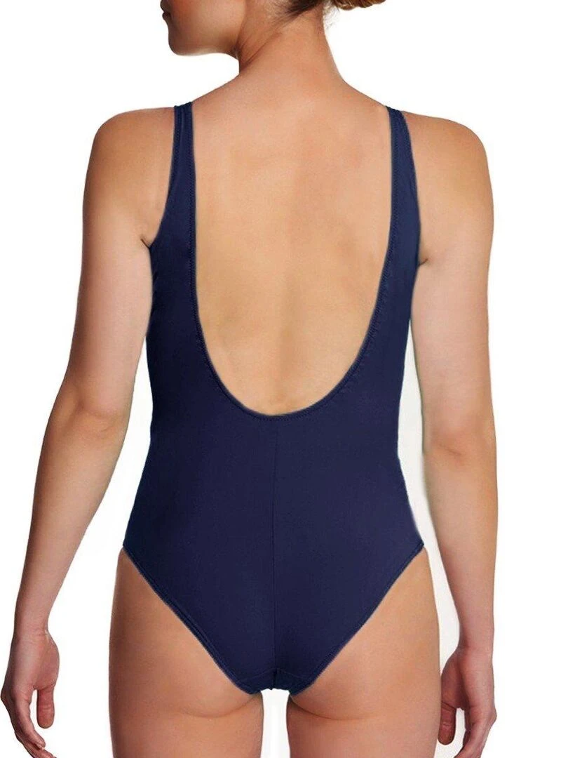 Maillot de bain une pièce sans armatures Addict Bonnets B à D Bleu