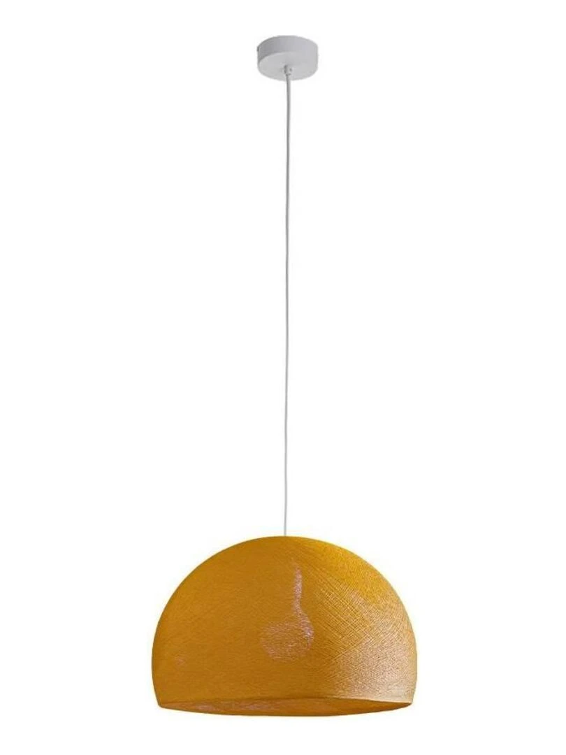 Suspension simple coupole 38cm Jaune moutarde