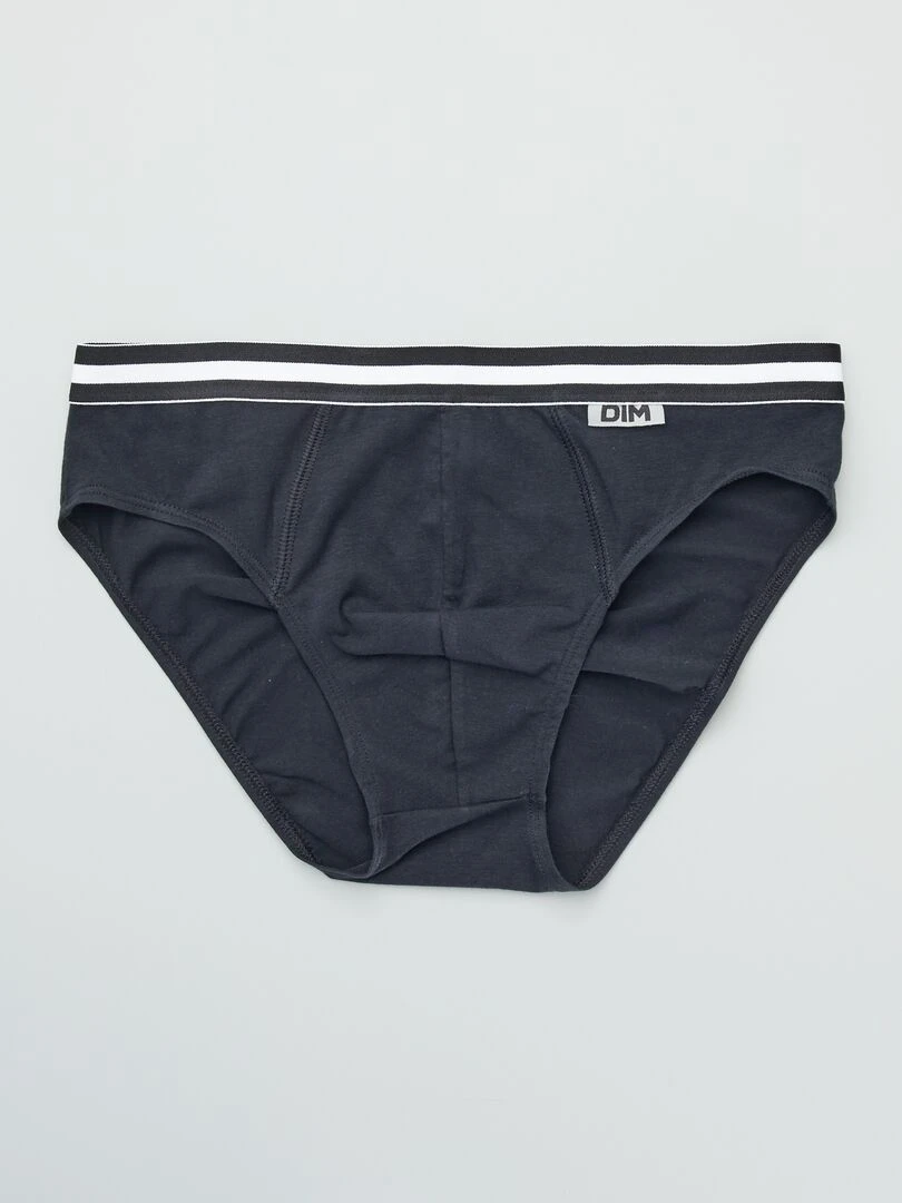 Lot 4 slips coton stretch 'Ecodim'   noir