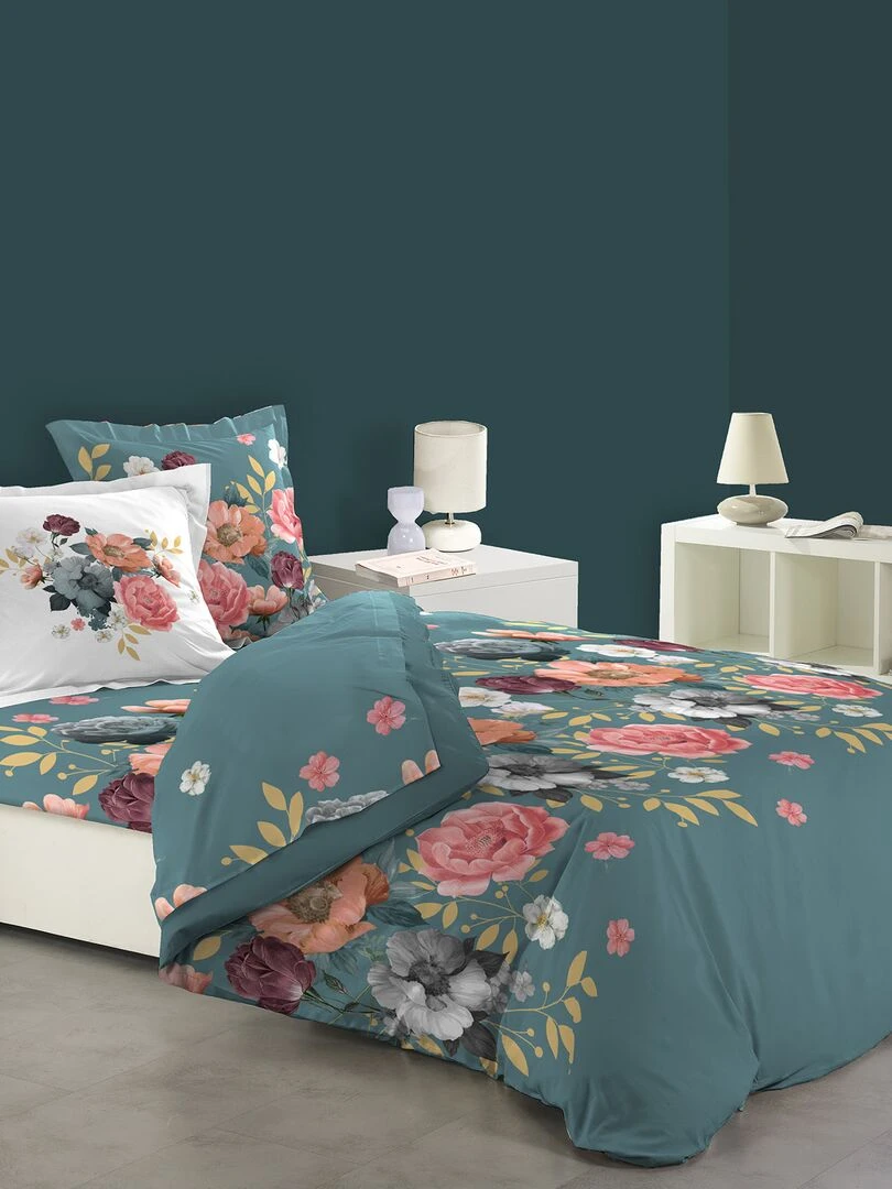 Parure de Drap avec taies d'oreiller Bouquet Rosalie Multicolore