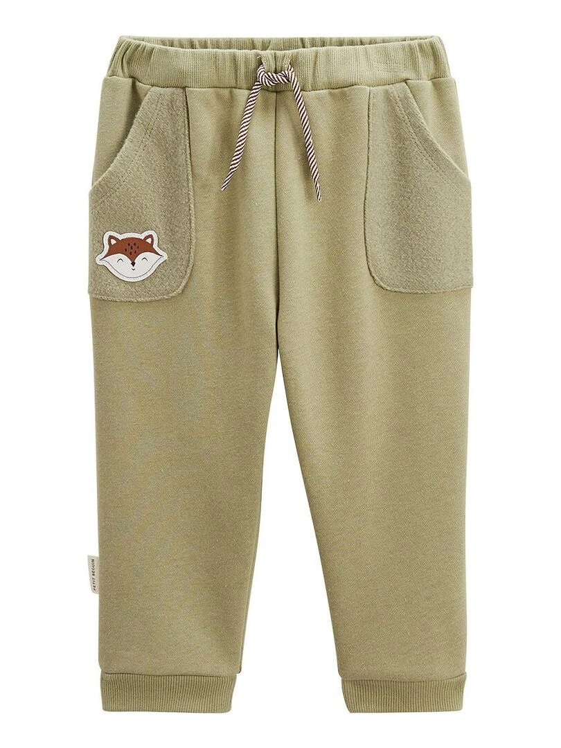 Ensemble bébé sweat shirt et pantalon en molleton Montreal   Ecru