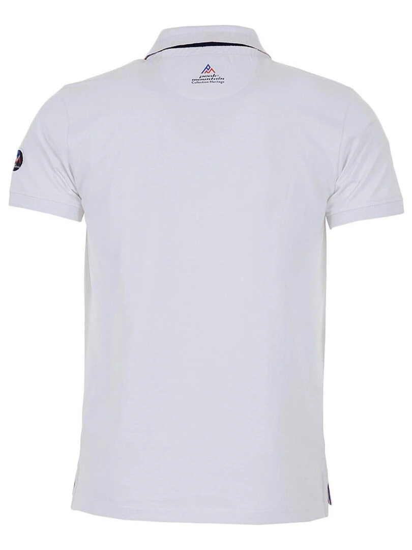 Polo éponge manches courtes homme COCHEAK PEAK MOUNTAIN Blanc