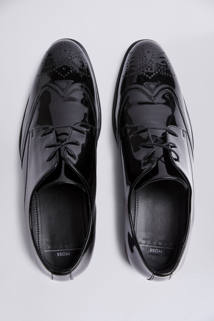 Kensington Black Patent Dress Brogues Buy Online at Moss