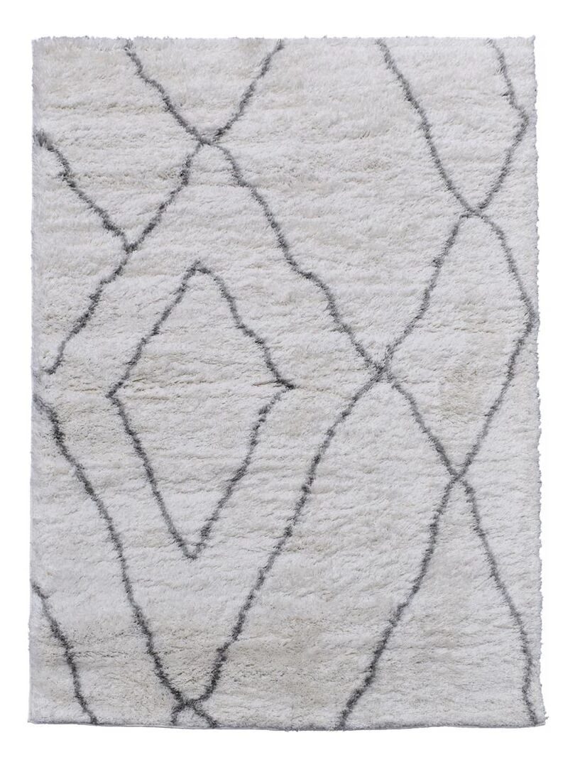 Tapis shaggy DOUX 6 OEKO TEX® Ecru