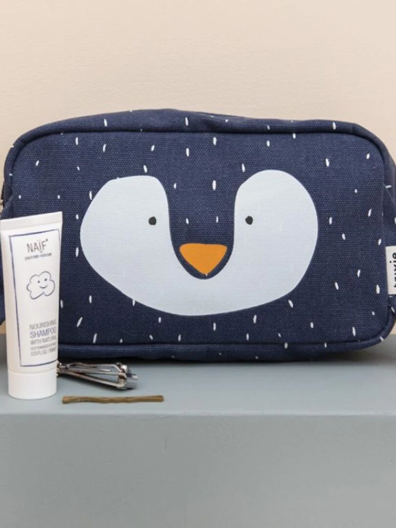 Trousse de toilette Mr Penguin   Trixie   Bleu