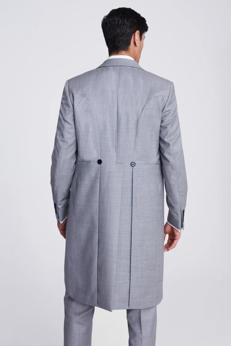 Italian Tailored Fit Grey Sharkskin Jacket   Buy Online at Moss