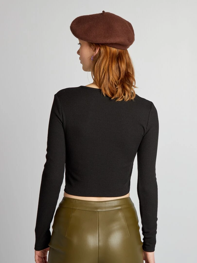 T shirt court   noir