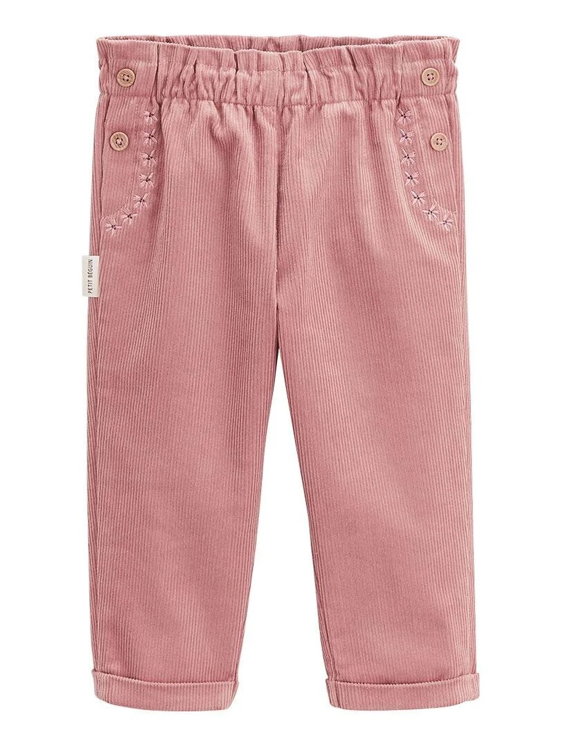 Pantalon bébé en velours côtelé Rosa Rose