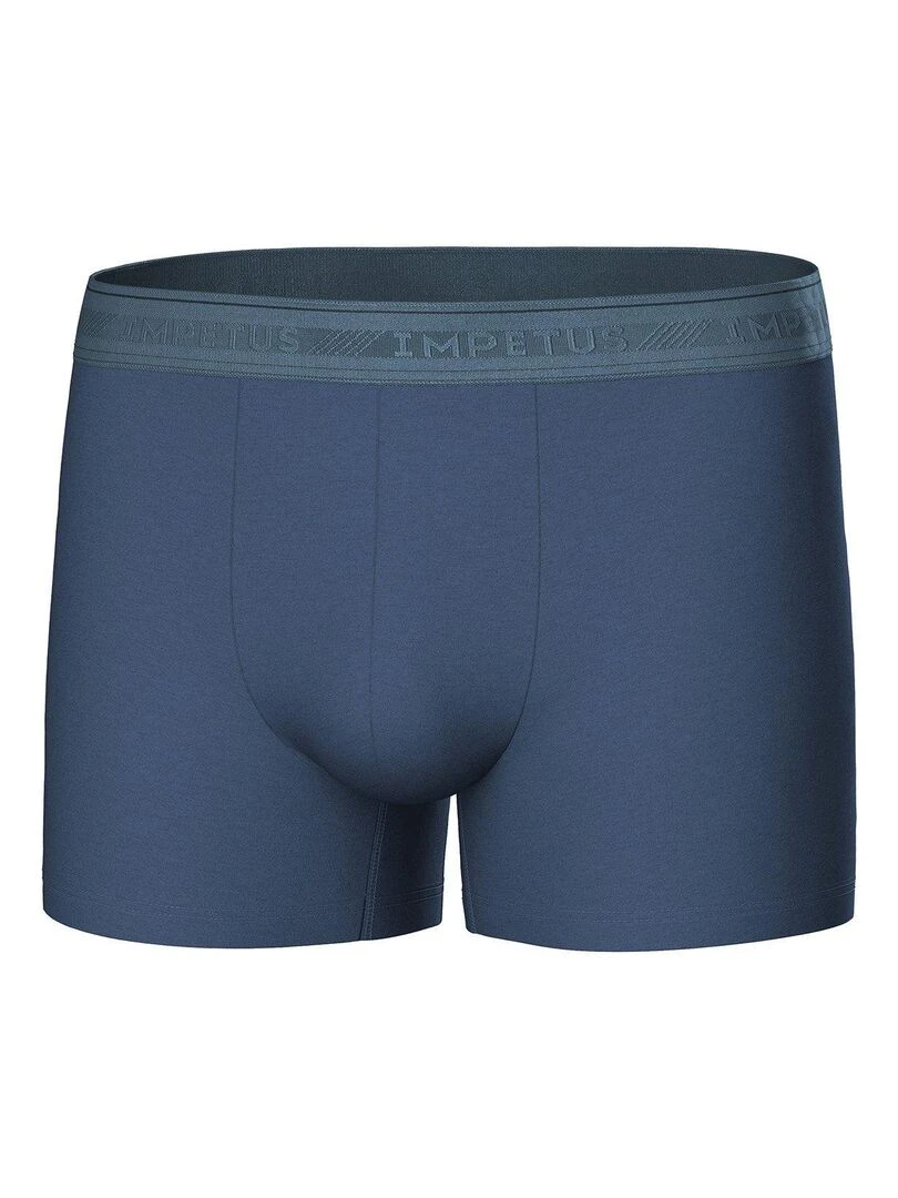 Pack de 3 boxers en coton bio   Bleu