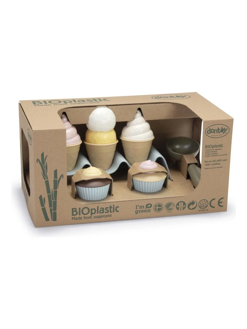 Jouet bioplastique   Coffret de cupcake et crème glacée   N/A