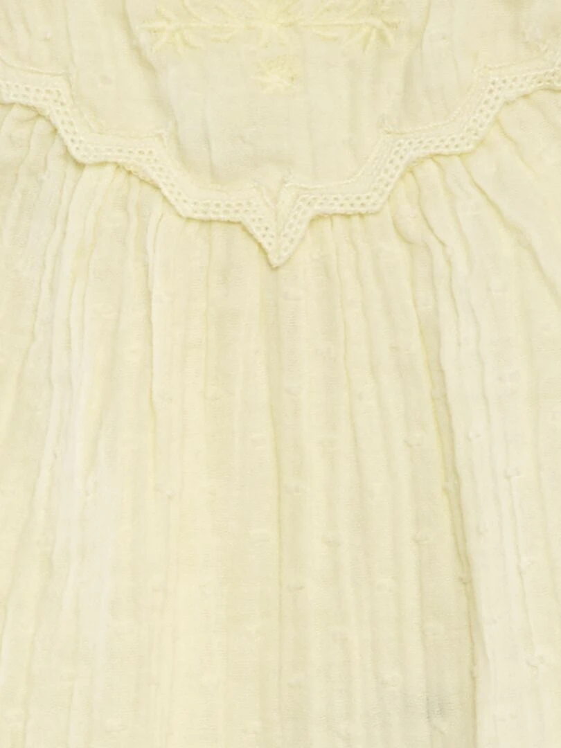 Combinaison en plumetis   Jaune