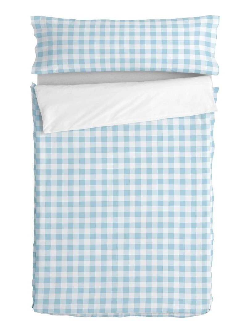 Couchage prêt à dormir Avec rembourrage Vichy "Happyfriday"   Bleu