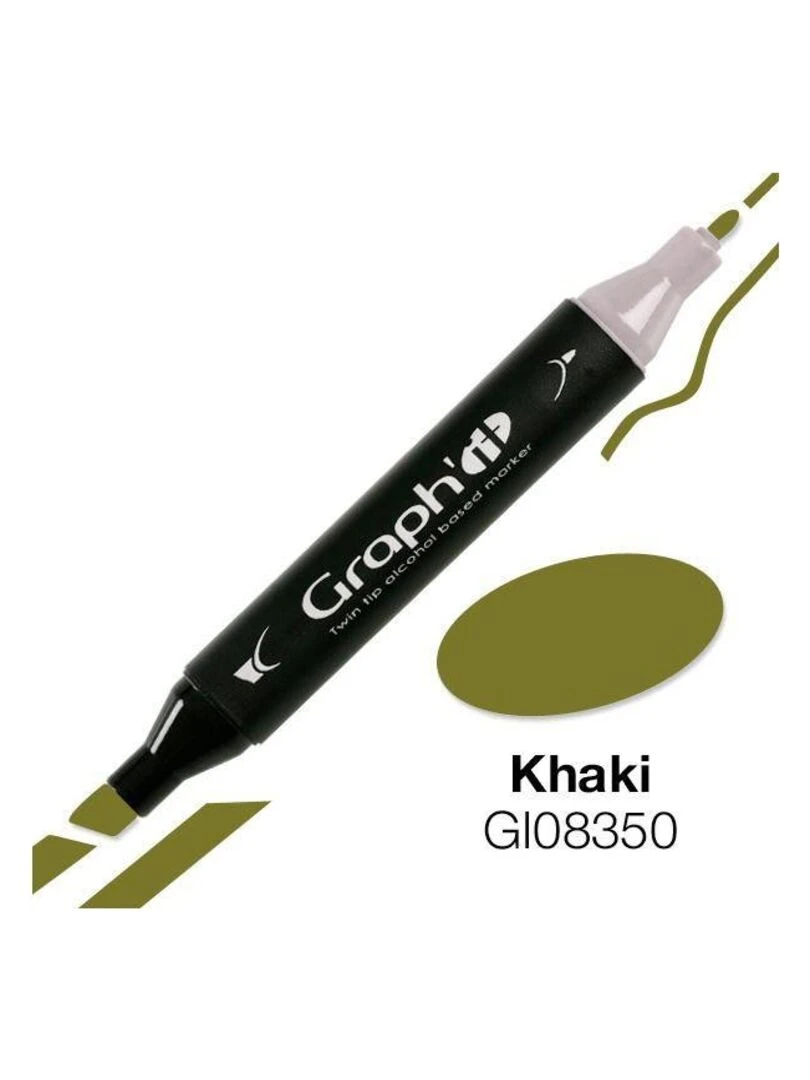 Marqueur Graph'It à double pointe   Kaki   N/A