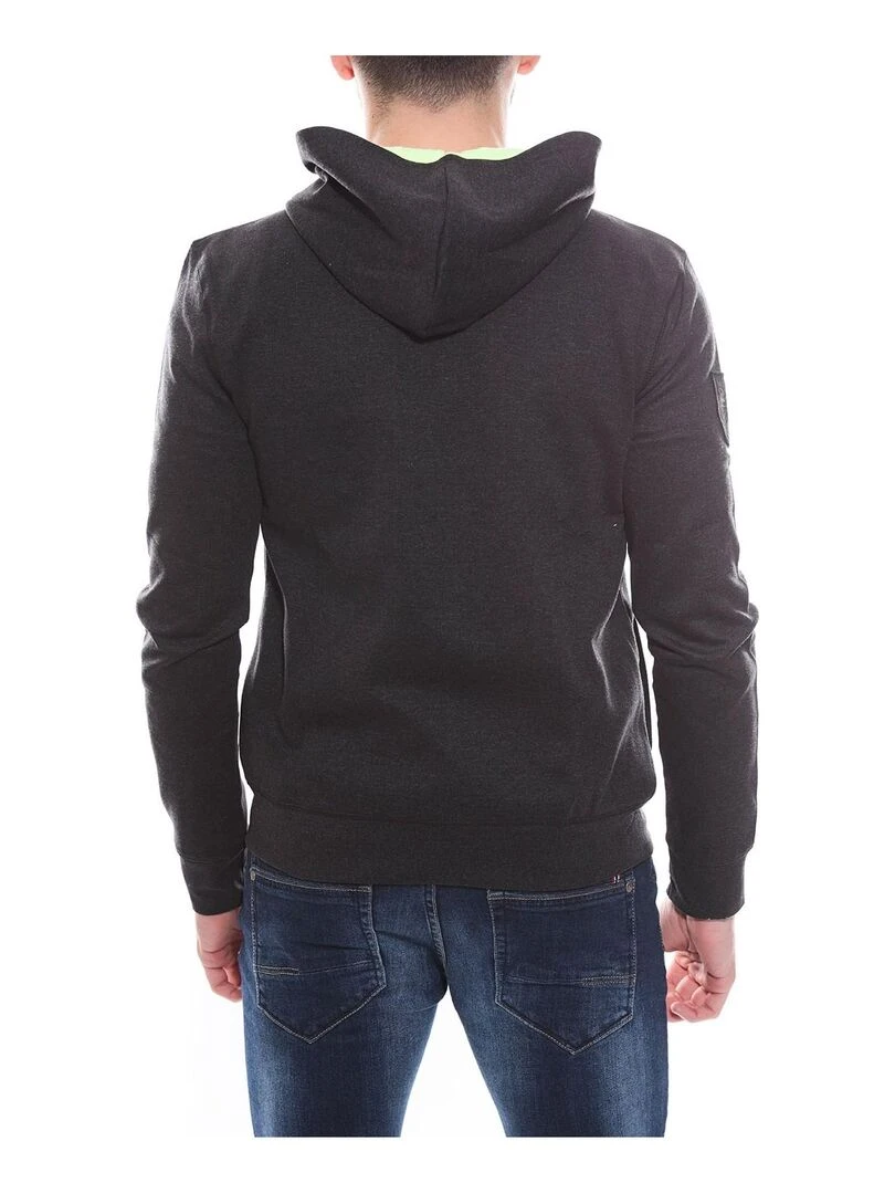 Sweat capuche zippé WELSON Gris foncé