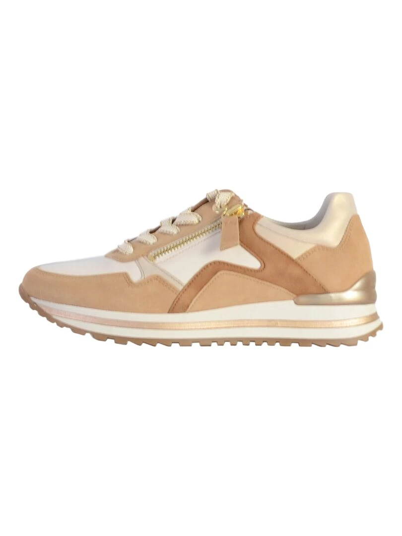Basket Cuir Gabor Foulard Beige