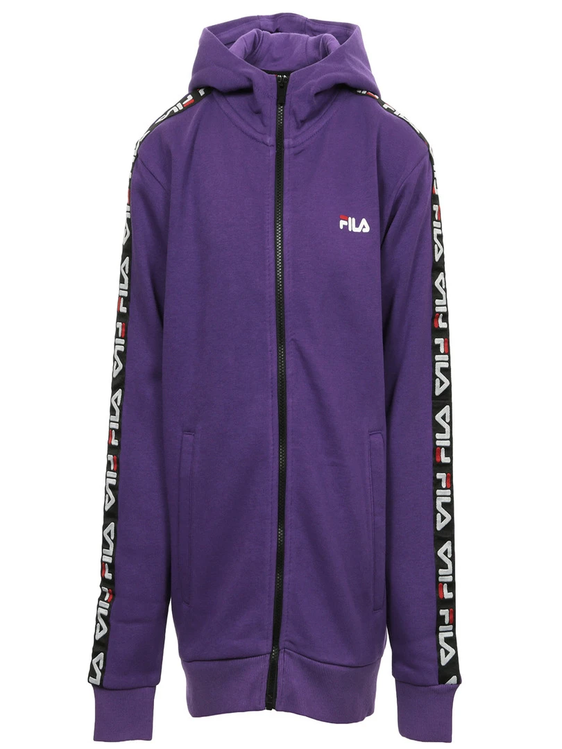 Sweat Adara Tape Zip Jacket Kids Violet