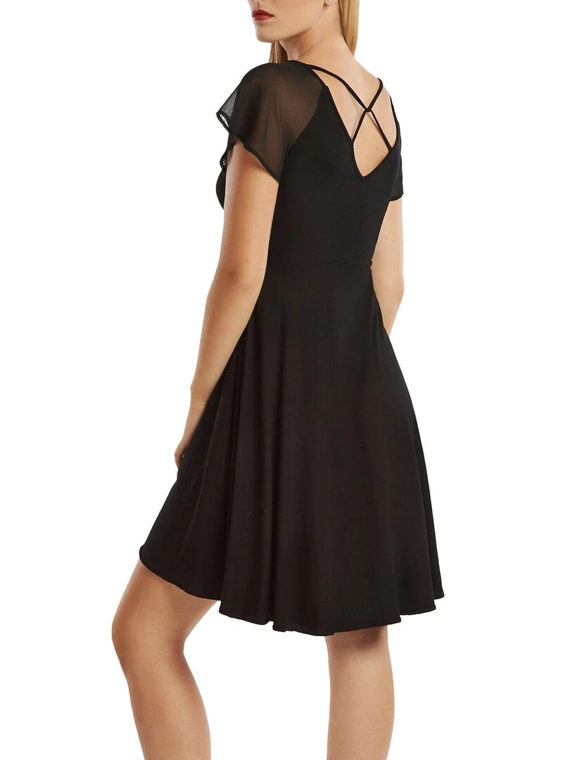 Robe estivale manches courtes Isola Rossa Noir