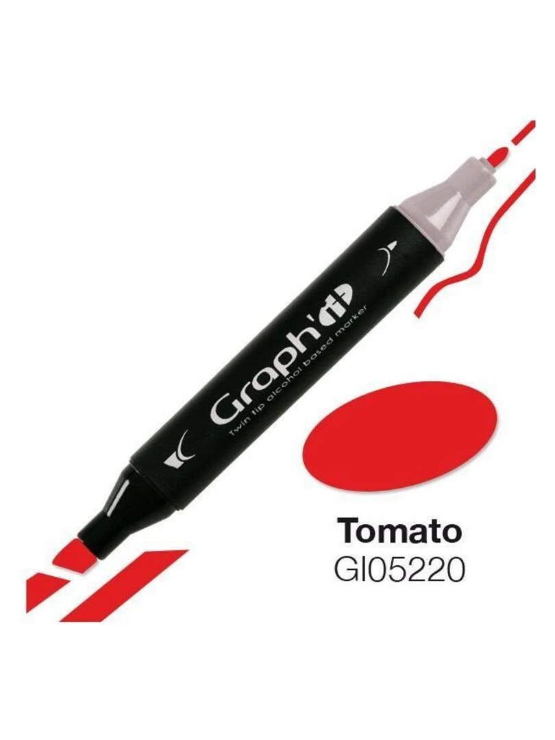 Marqueur Graph'It à double pointe   Tomate   N/A