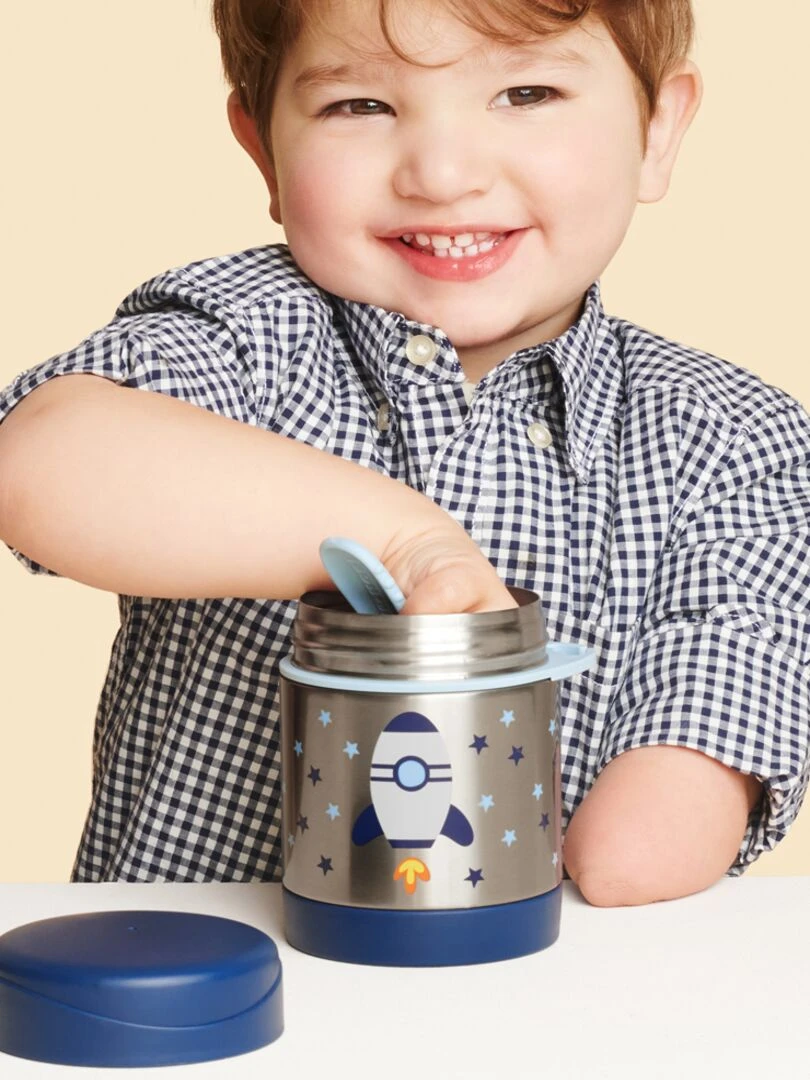 Boite thermos repas Rocket   Bleu