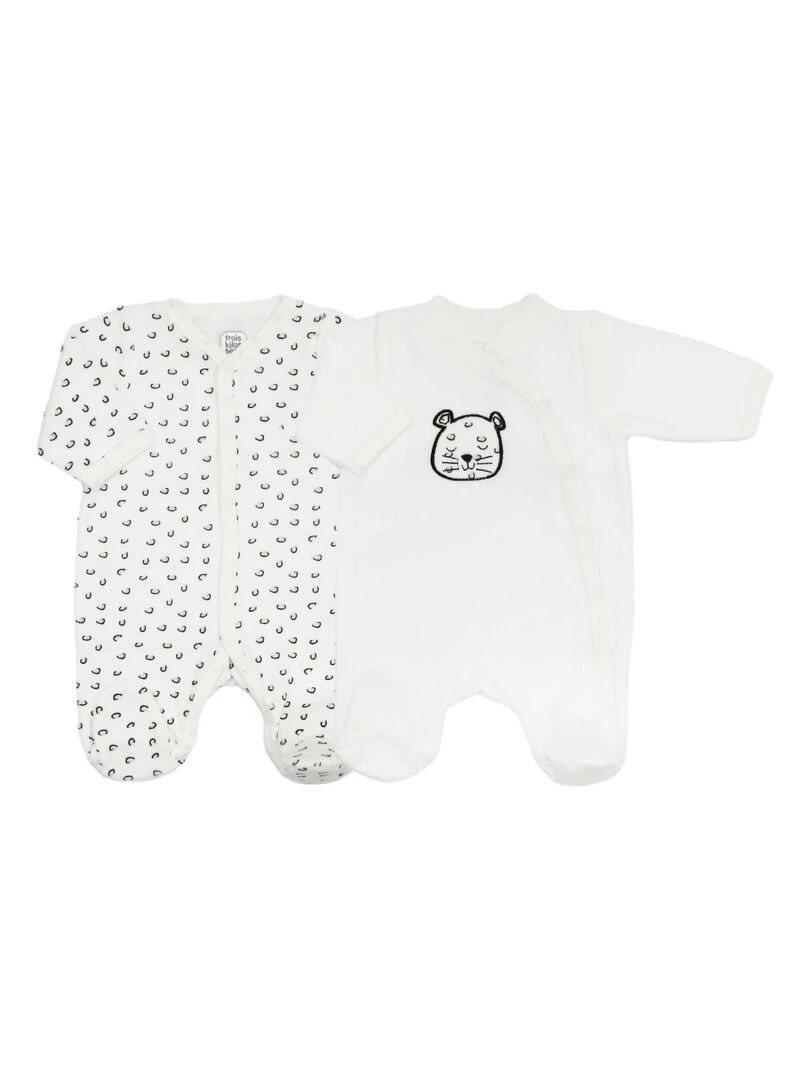 Lot de 2 pyjamas Marron clair