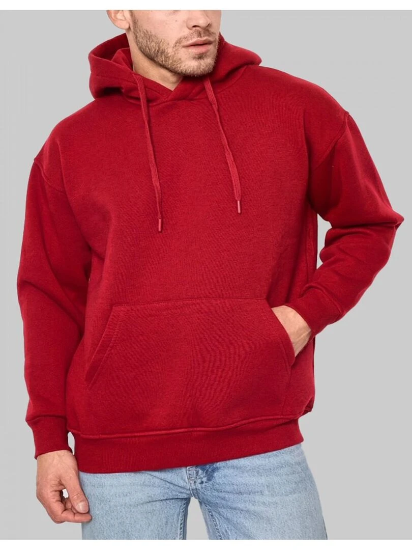 Sweat à capuche Kebello Bordeaux