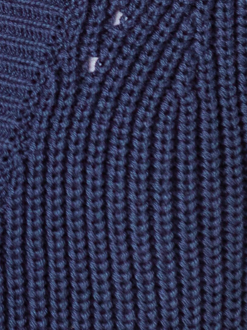 Gilet maille perlée   Damart   Bleu marine