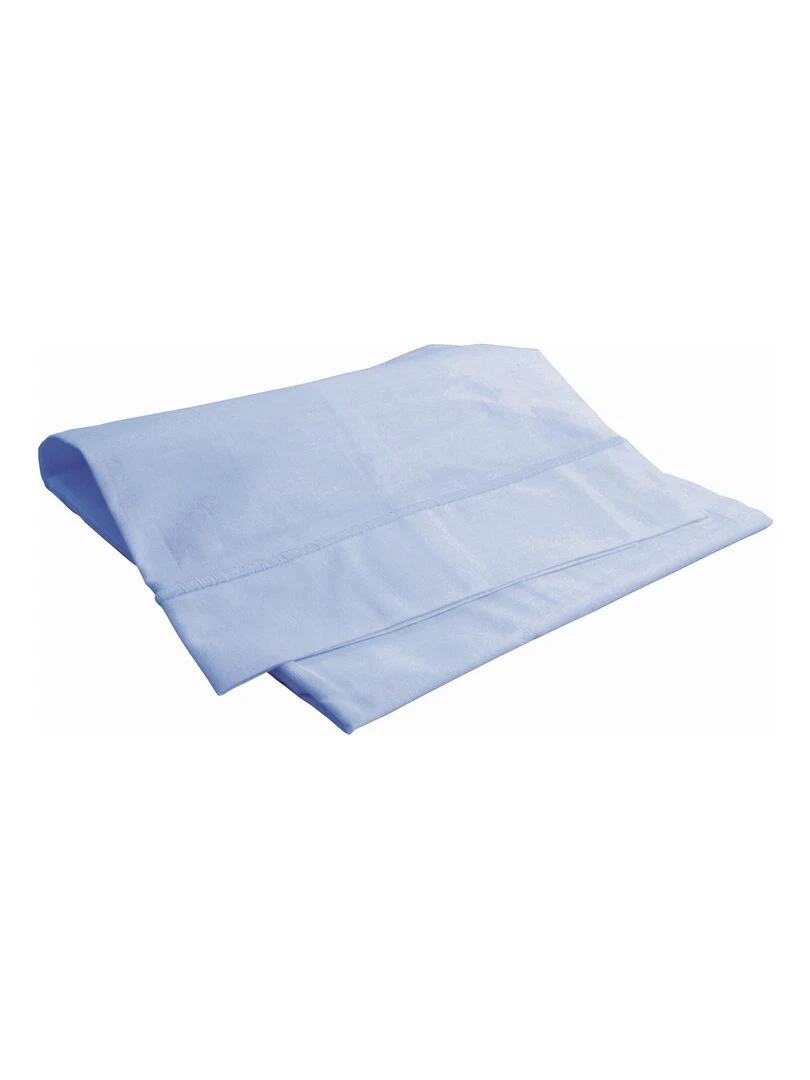 Drap plat avec point bourdon Bleu ciel