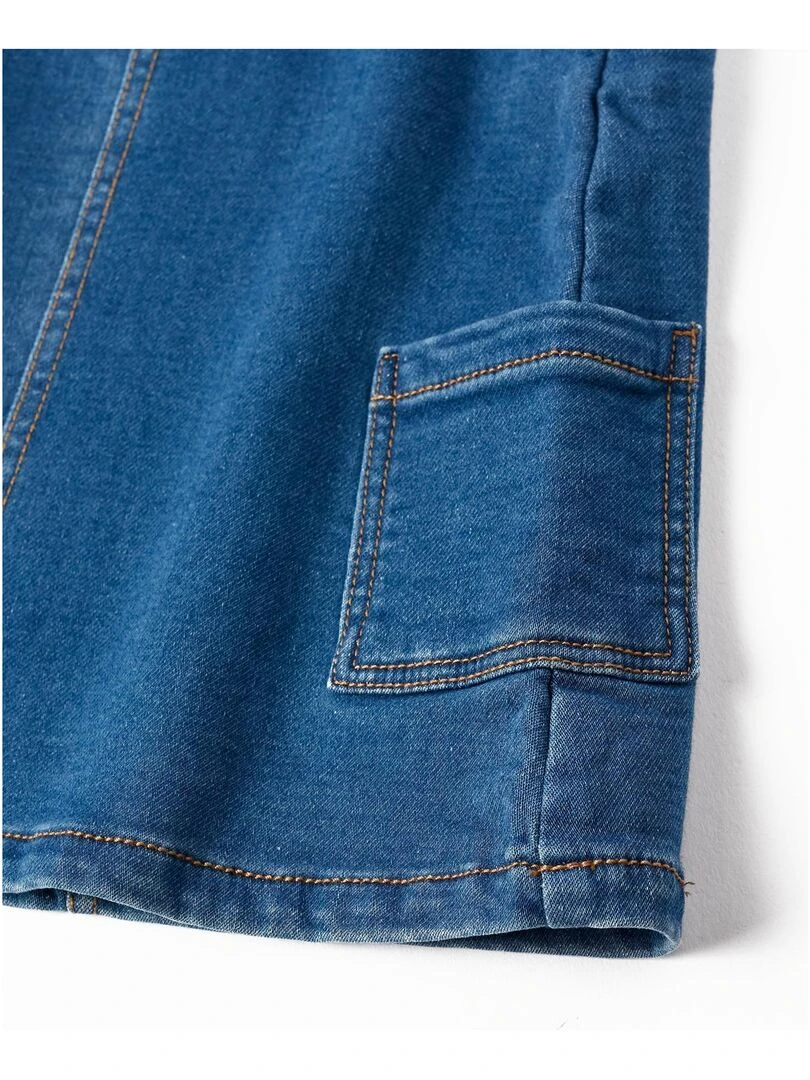 Robe Salopette en Jean pour Bébé Fille  NORTHERN CALLING   Bleu