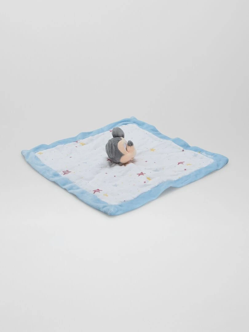 Doudou mouchoir 'Mickey' Bleu