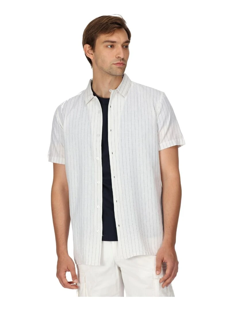 Regatta   Chemise SHOREBAY   Blanc Bleu
