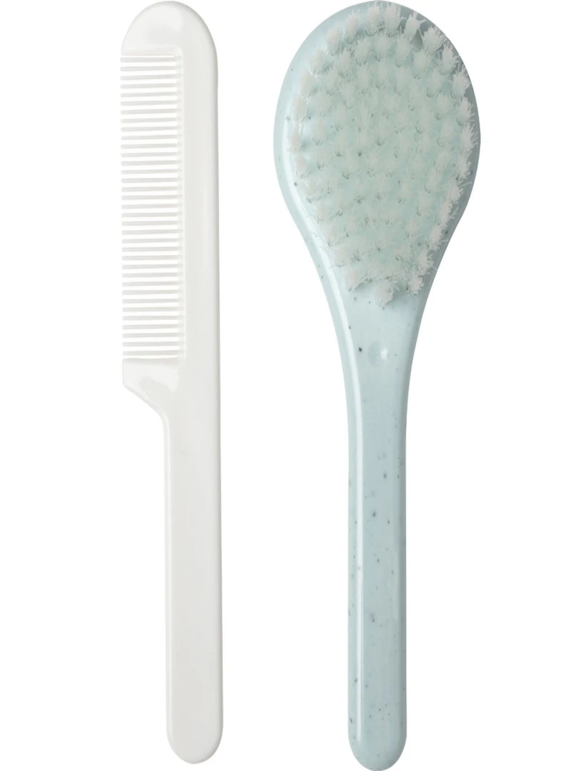 Set De Coiffure Brosse Et Peigne Speckles Mint Vert D'eau Vert d'eau
