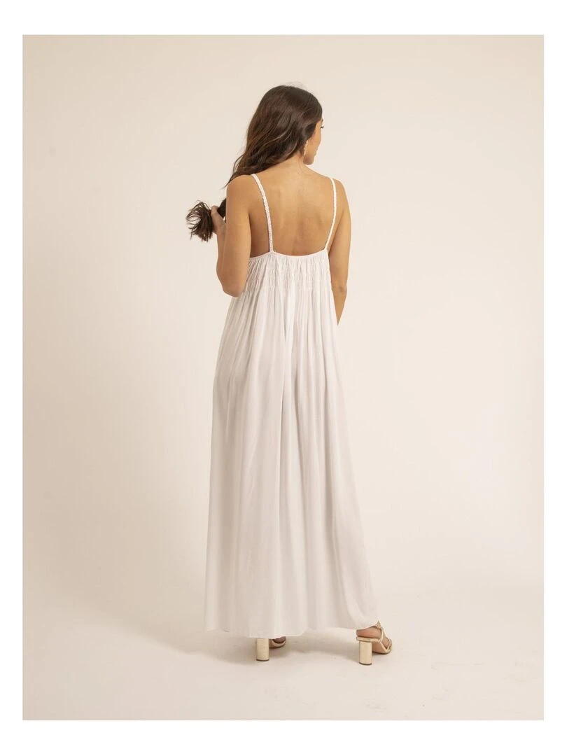 Robe longue crochet IGRALA Blanc