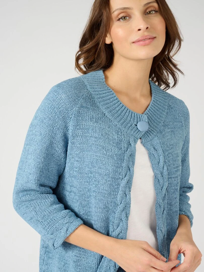 Gilet boléro manches 3/4   Damart   Bleu