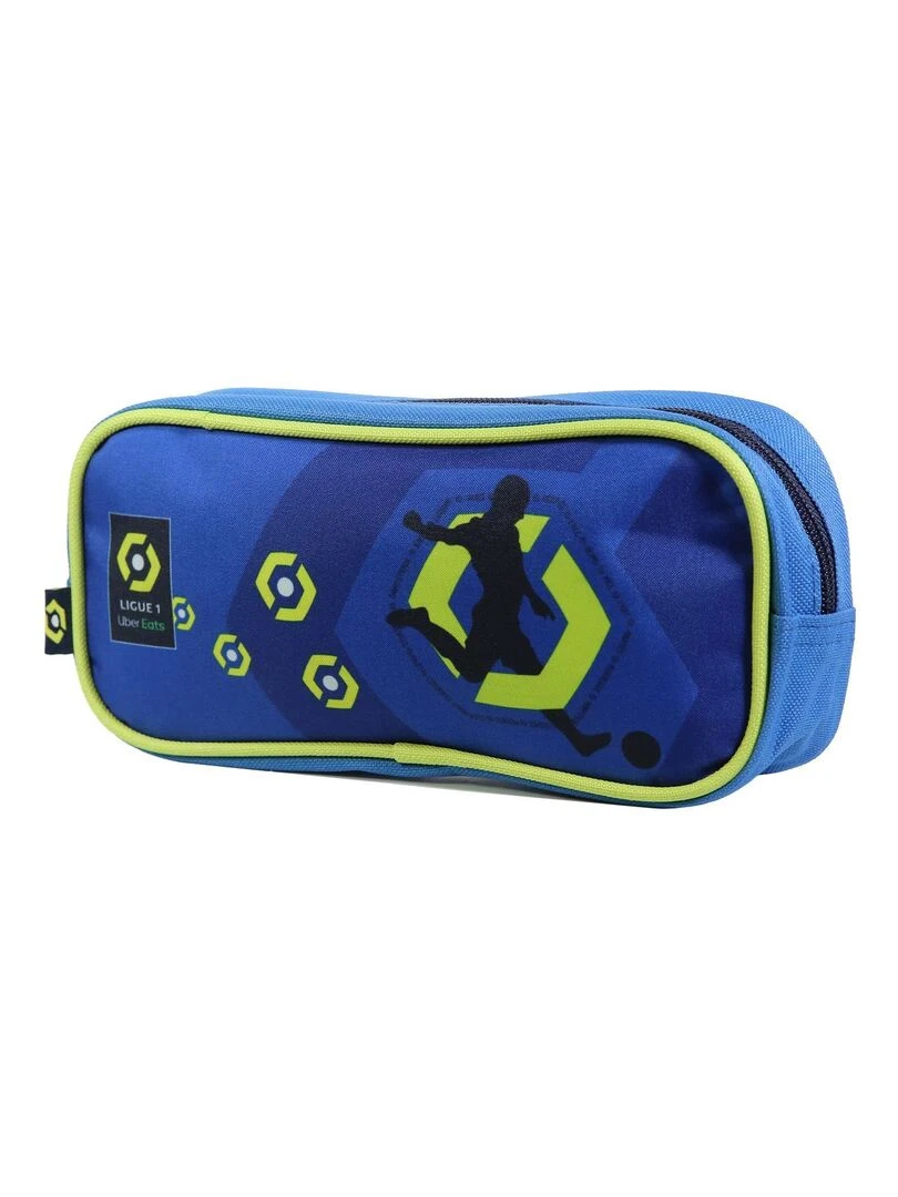 BAGTROTTER Trousse rectangulaire Ligue 1 Uber Eats Football Grise Bleu