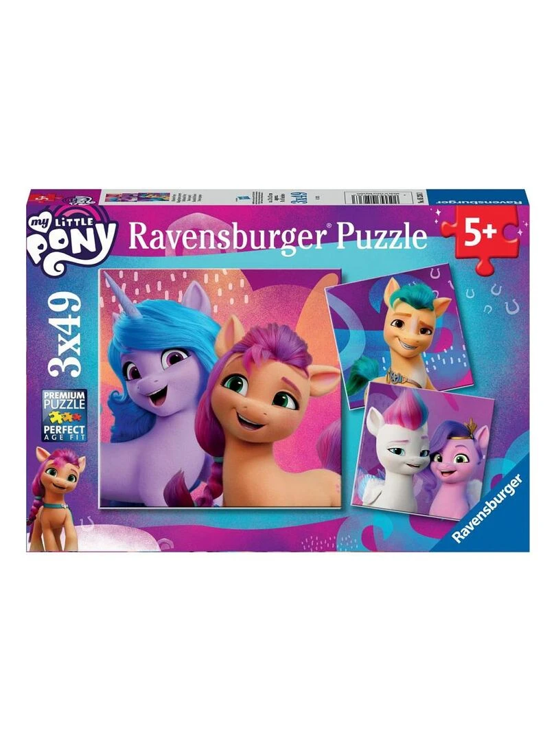 Puzzles 3x49 p magnifiques poneys / my little pony N/A