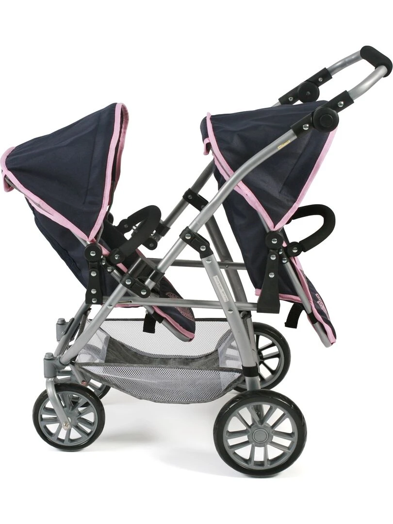 Le buggy Tandem Vario  Mélange bleu foncé   anthracite   rose   N/A