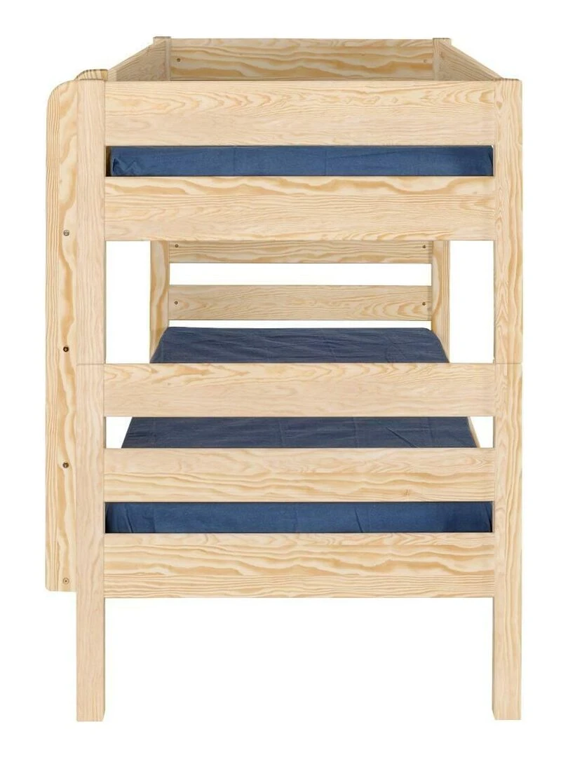 Pack lit superposé avec 2 matelas Nubie   AKITEN RETAIL   Marron