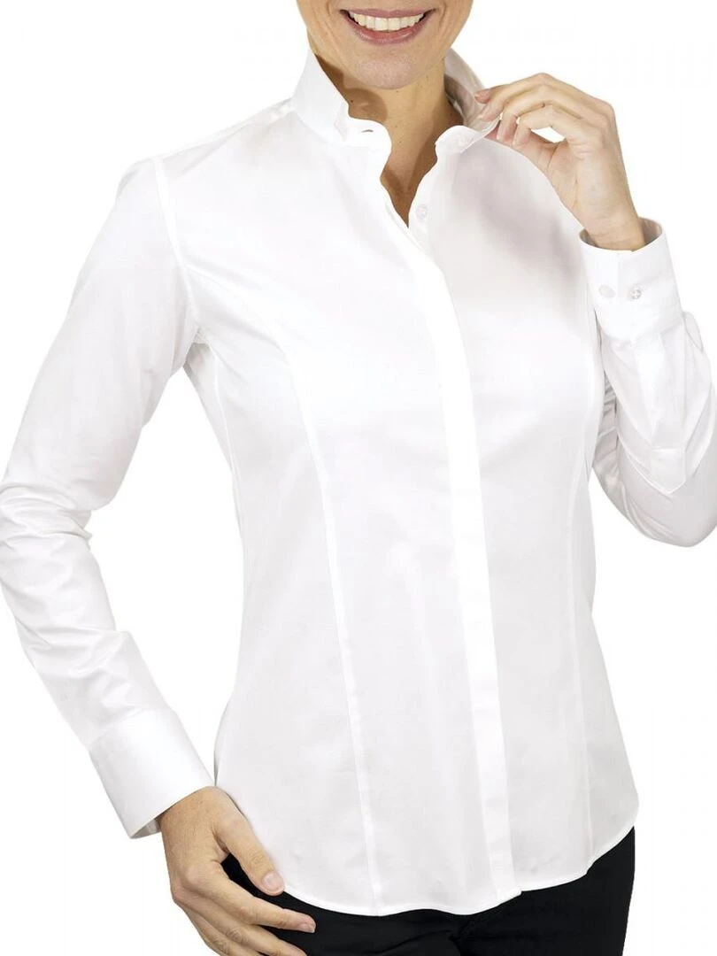 Chemise femme col cousu CATTE Blanc
