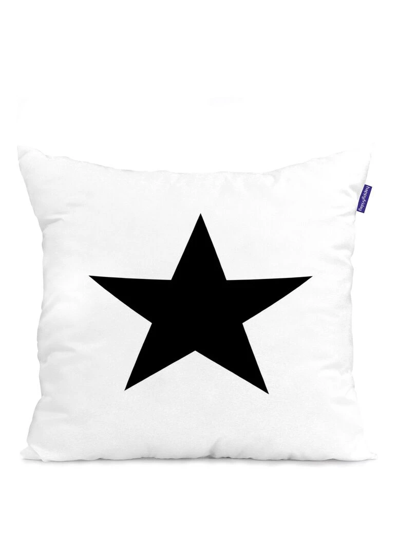 Housse de coussin Star "Happyfriday" Blanc