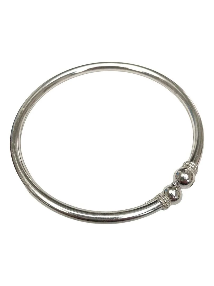 Bracelet argent jonc rigide arrondi  Bijoucolor   Argent