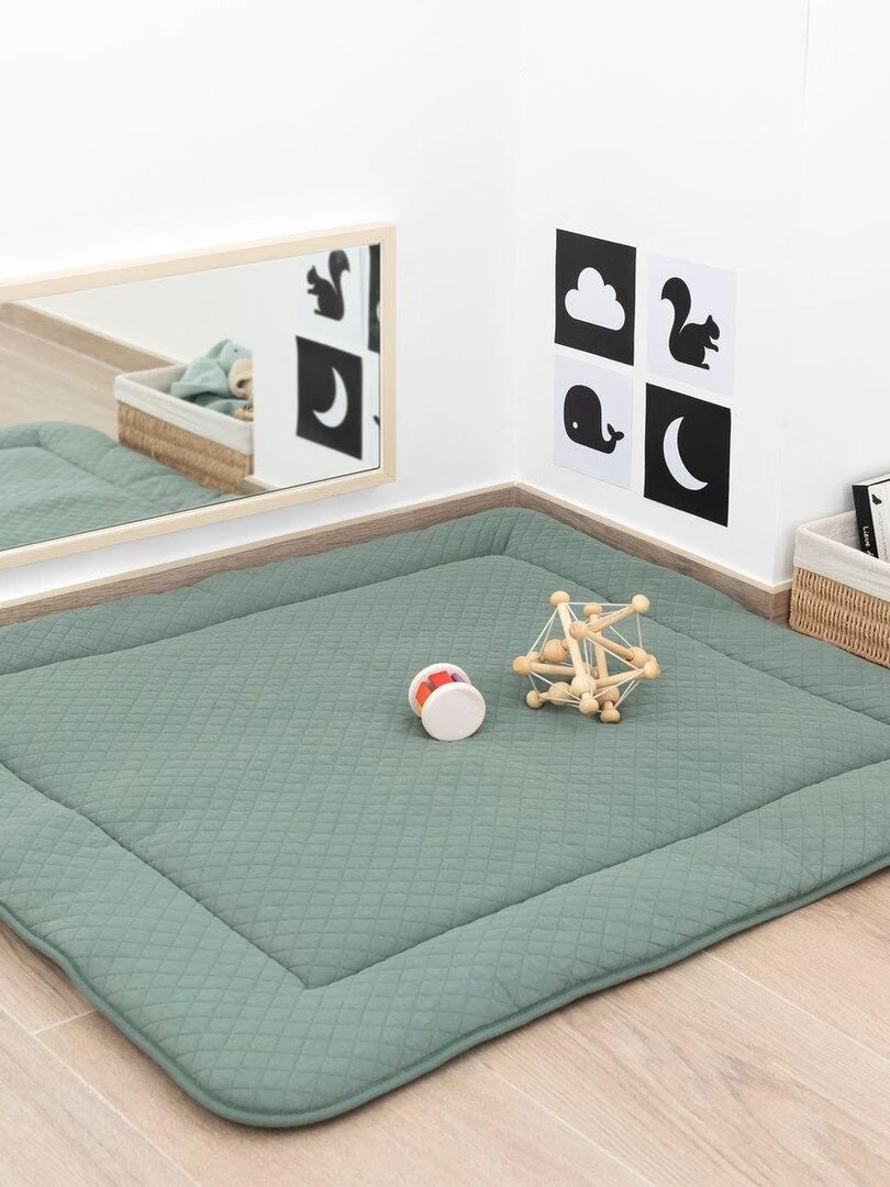 Bemini Tapis de parc et jeu Pady quilted   Vert