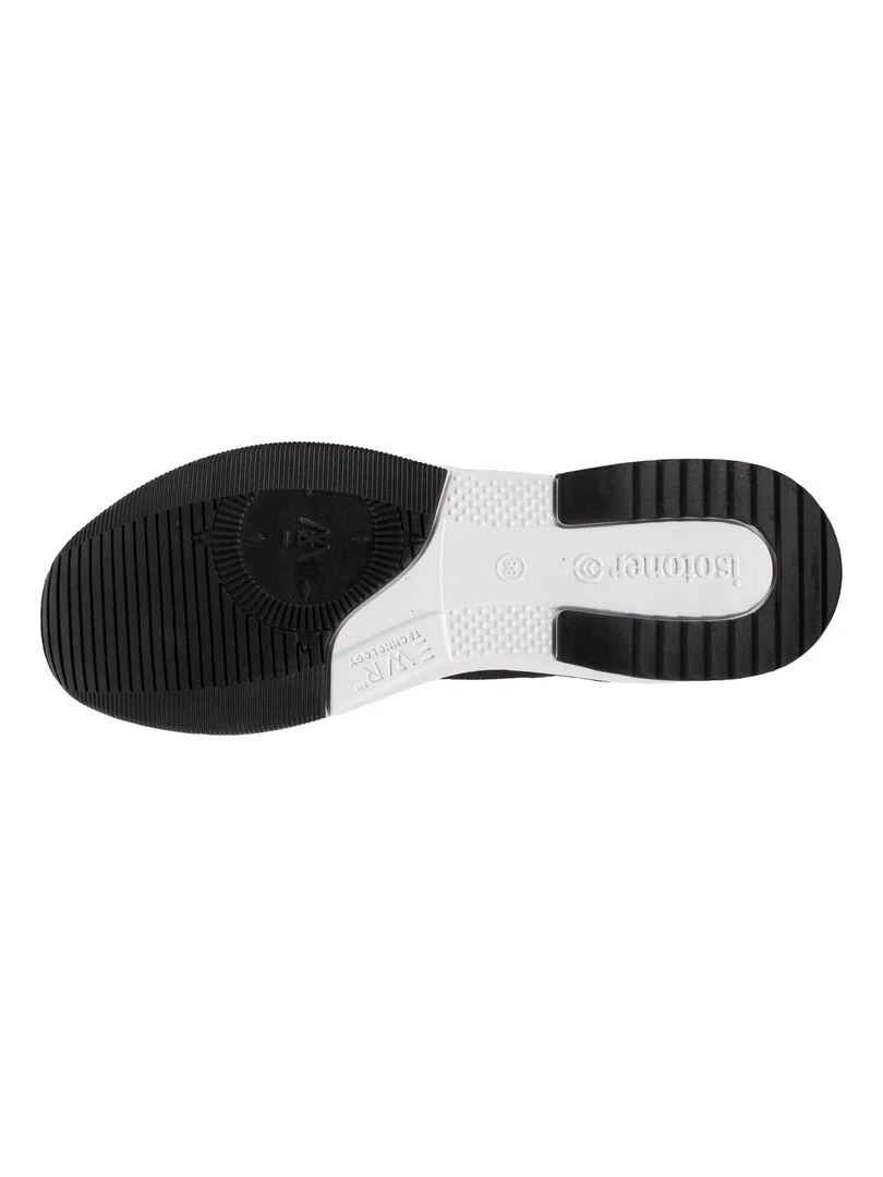 Baskets Confort Femme Slip on Hautes Noir   Noir