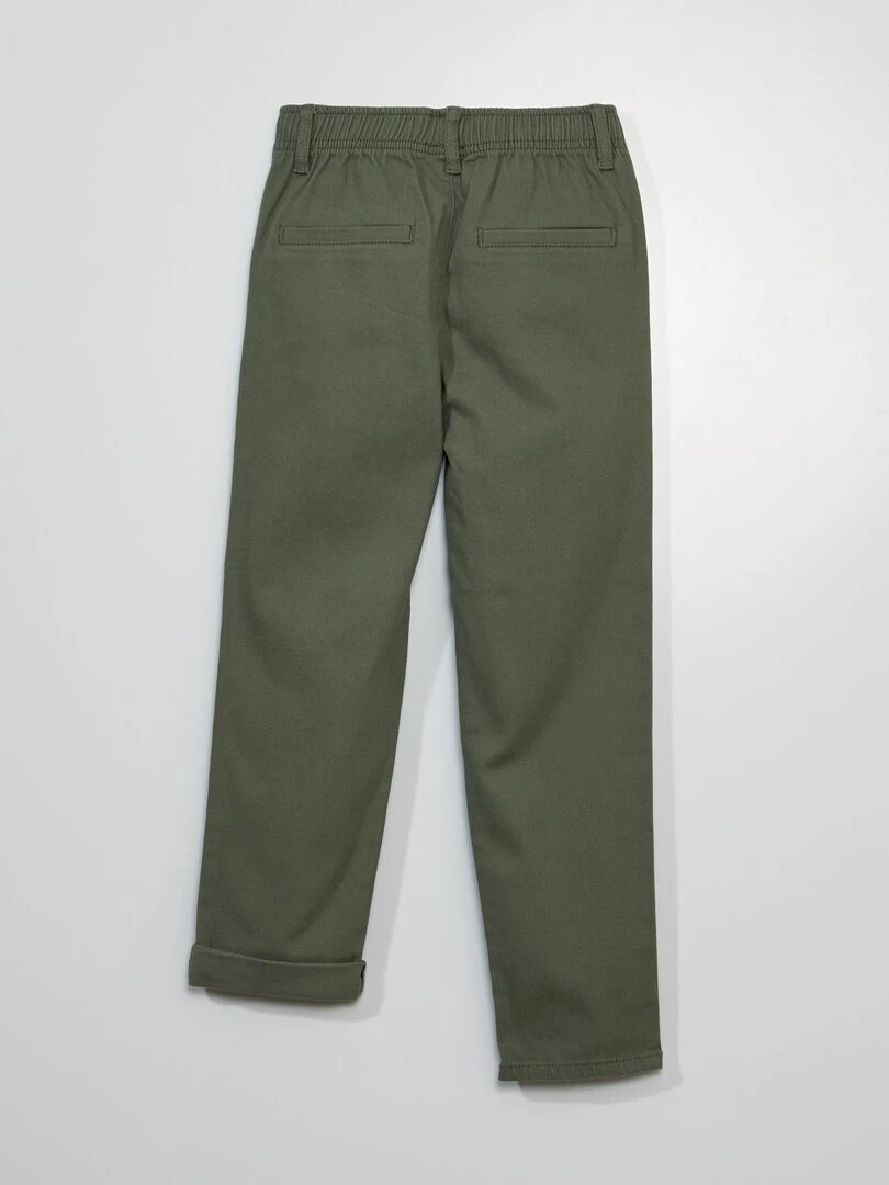 Chino stretch Vert
