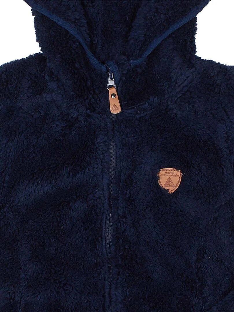 Blouson polaire fille GALANE   PEAK MOUNTAIN   Bleu marine