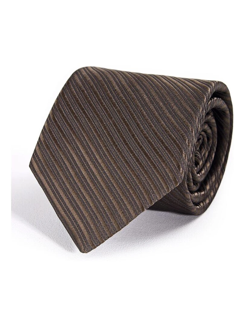 Cravate Faux Uni Fabriqué en Europe Marron