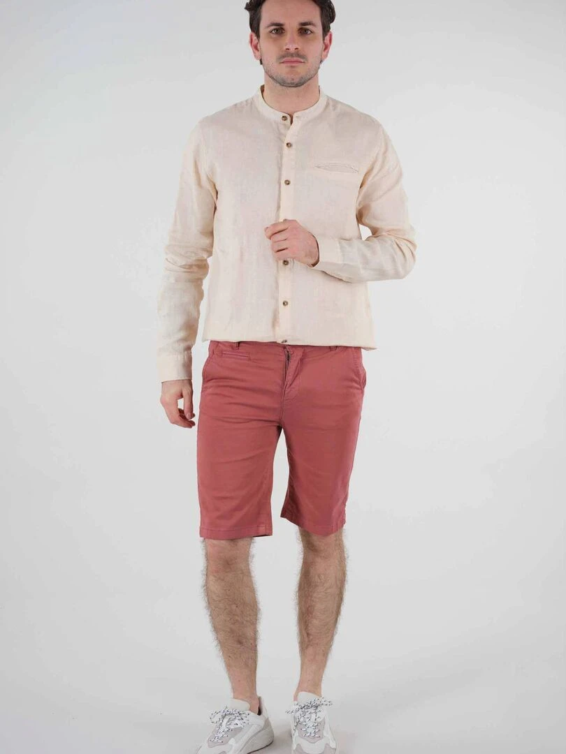 Bermuda pour homme avec poche à l'italienne 'Deeluxe' Orange corail